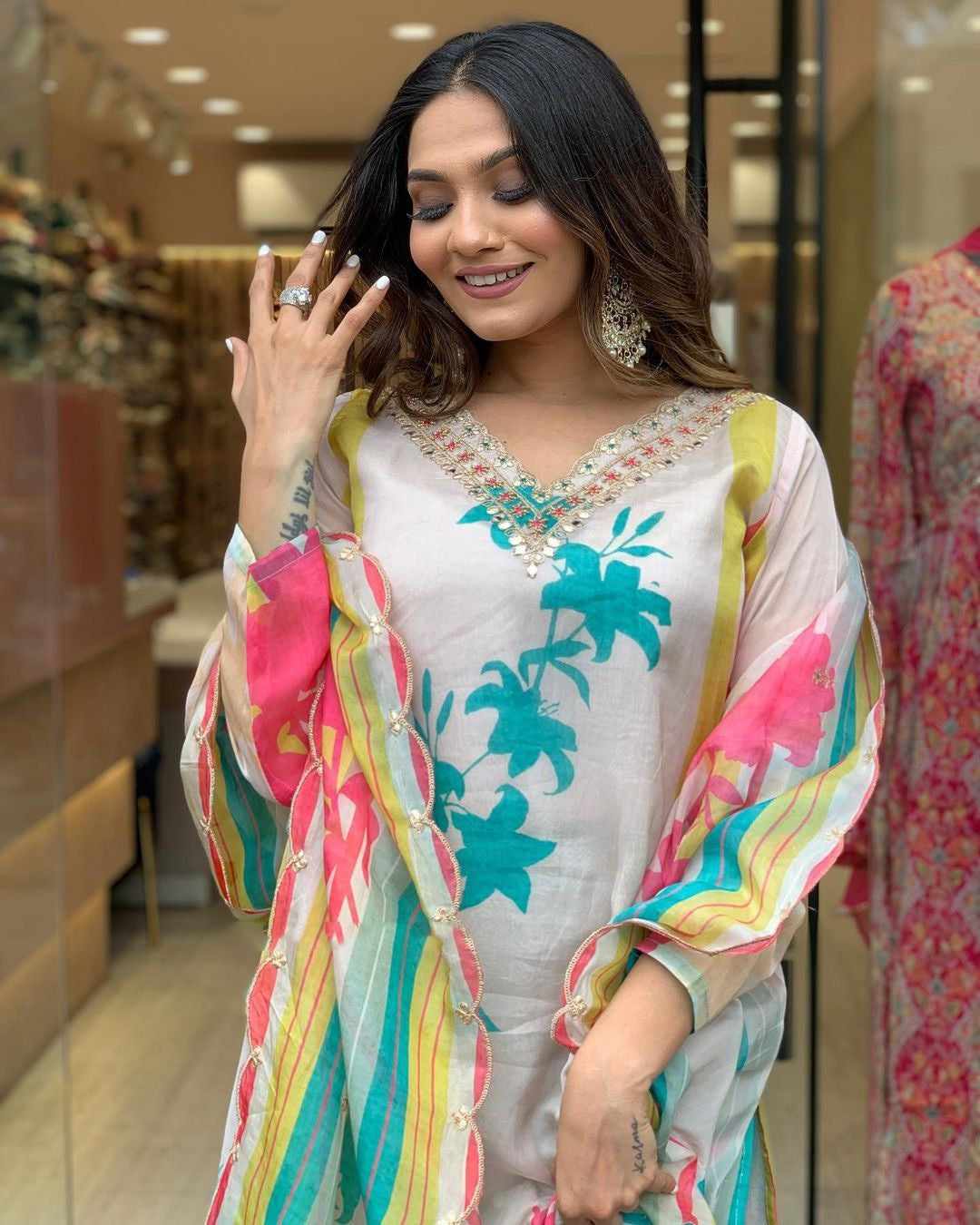 Nakshatra Multicolored readyamade suit