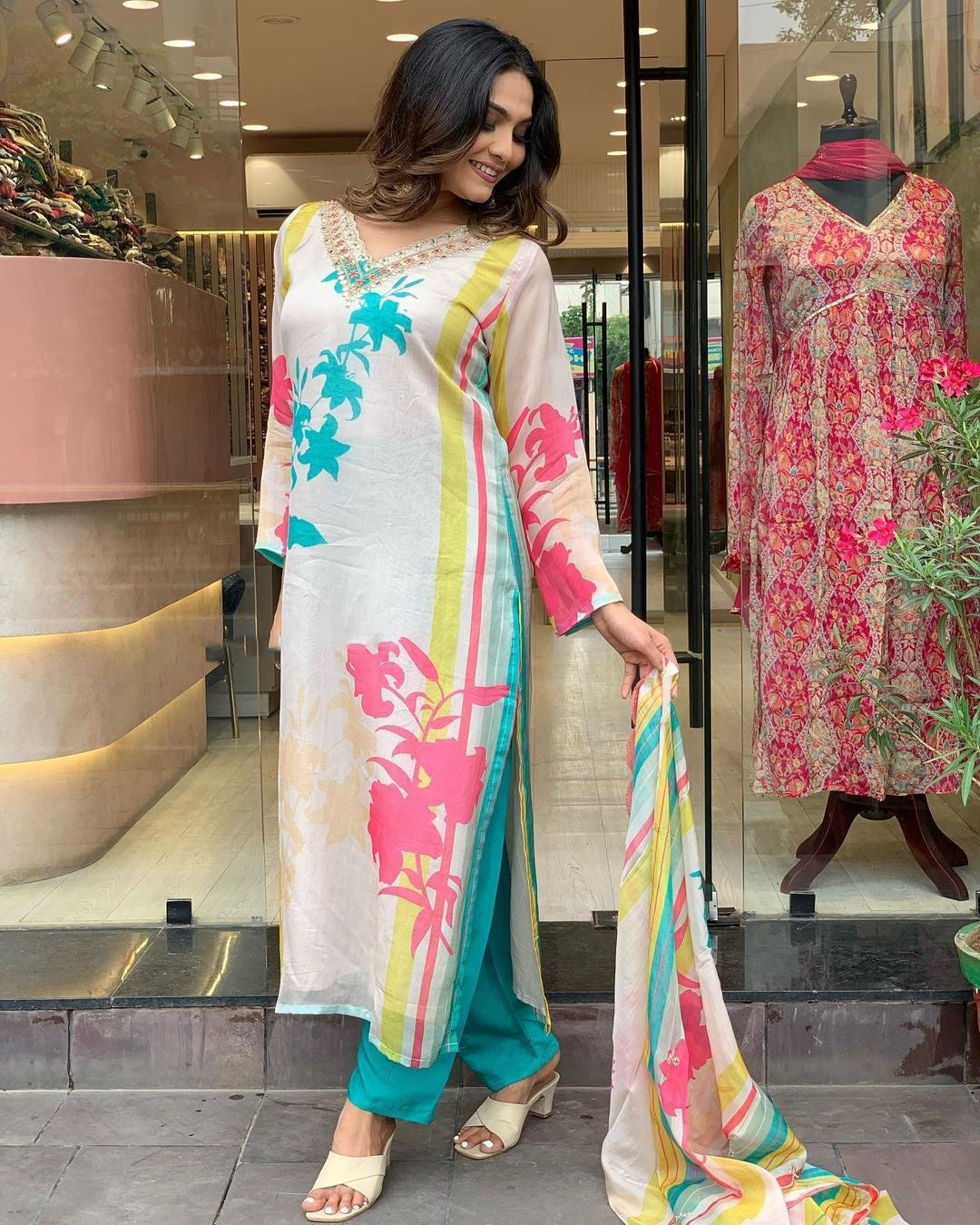 Nakshatra Multicolored readyamade suit