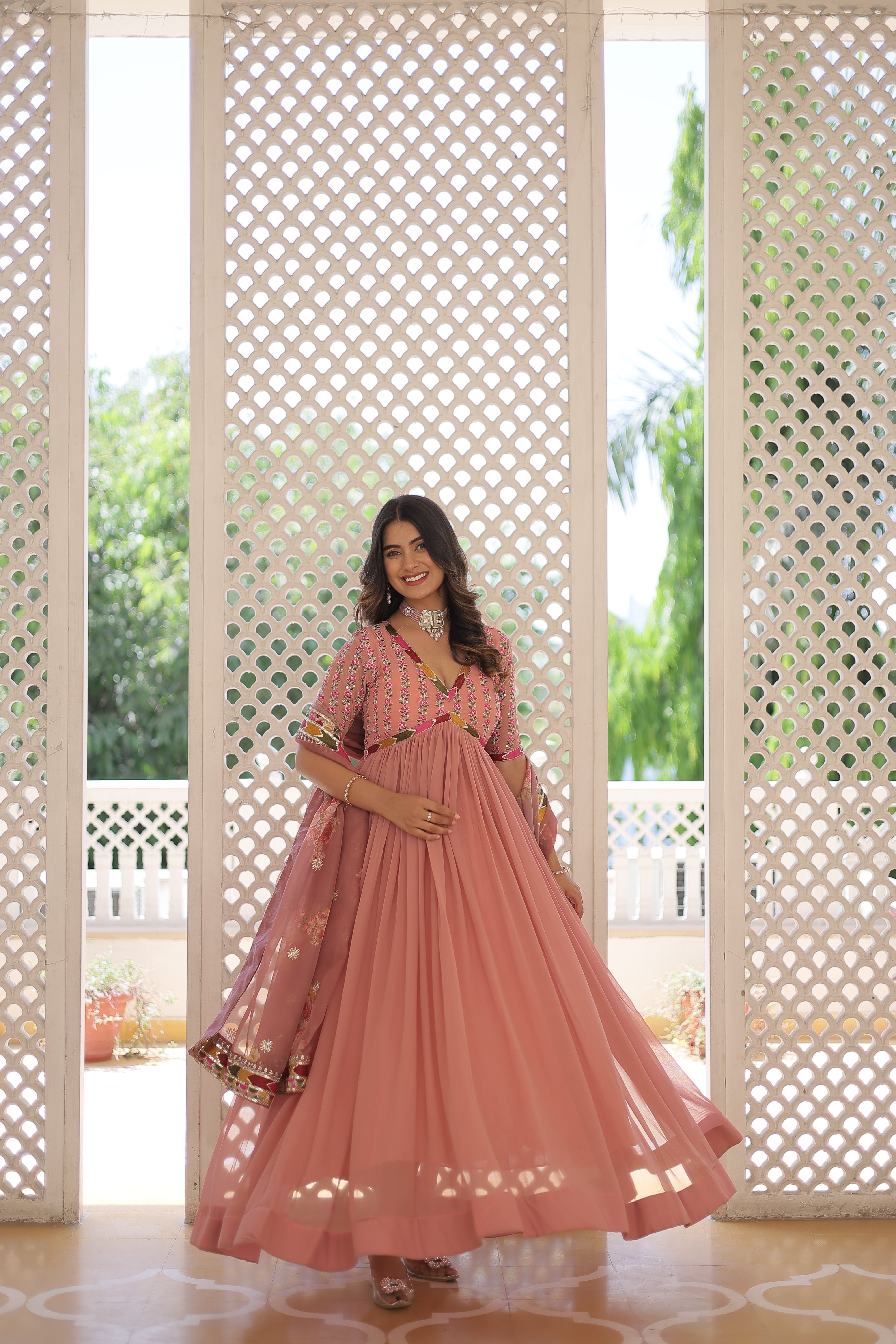 Nakshatra Readymade party wear gown