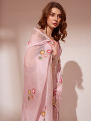 Nakshatra Baby Pink Printed saree