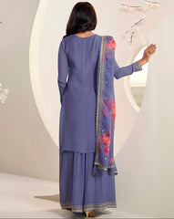 Nakshatra Pastel Purple Sharara suit