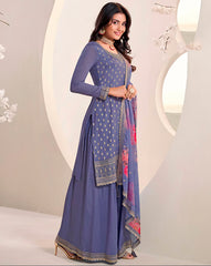 Nakshatra Pastel Purple Sharara suit