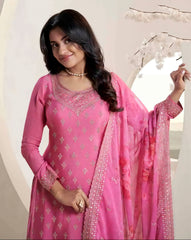 Nakshatra Pink Sharara Suit