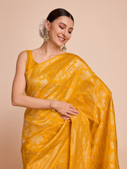 Nakshatra Mustard Handloom silk  saree
