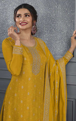 Nakshatra Yellow Party wear Salwar Suit