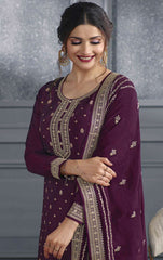 Nakshatra Purple Party wear Salwar Suit