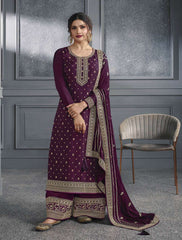 Nakshatra Purple Party wear Salwar Suit