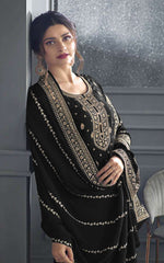 Nakshatra Black Party wear Salwar Suit