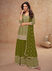 Nakshatra Mehandi Color Designer Suit