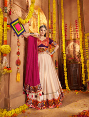 Nakshatra Beige Color Ready to Wear  Lehenga Choli