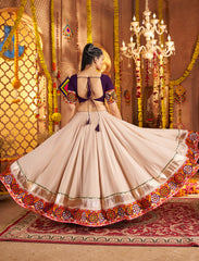 Nakshatra Beige Color Ready to Wear  Lehenga Choli