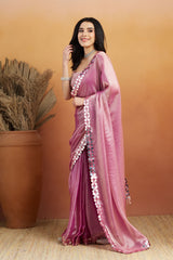 Nakshatra Mauve Color Ready to Wear Saree