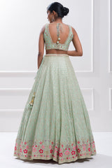 Nakshatra Pista Sequence Lehenga Choli