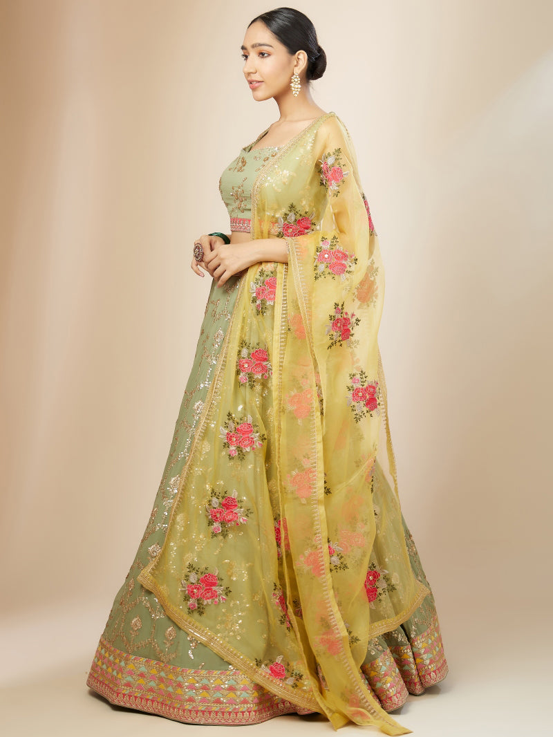 Nakshatra Pista Sequence Lehenga Choli