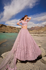 Serene Orchid Symphony Lehenga