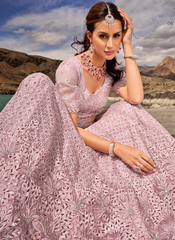 Serene Orchid Symphony Lehenga