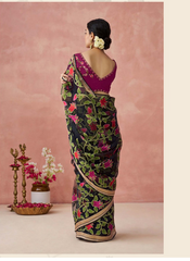 Nakshatra Black Premium saree